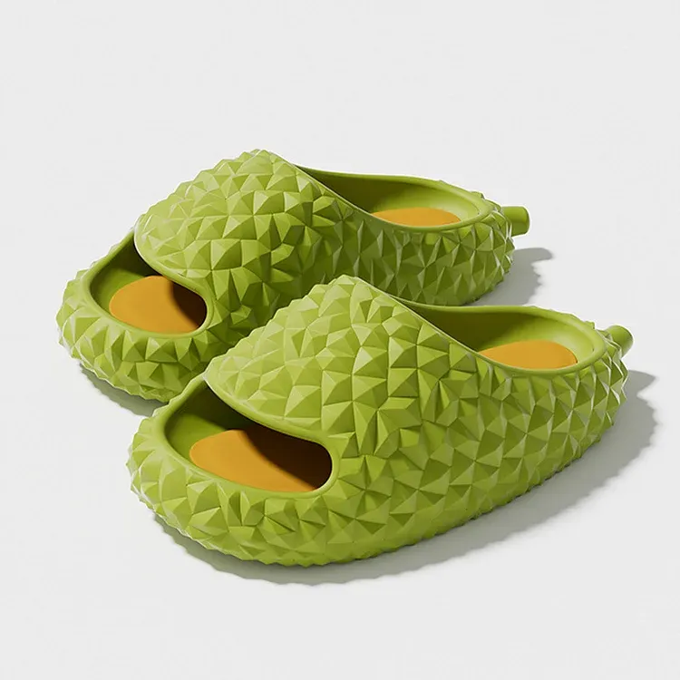 Cute Durian Slides, Quick Dry Non-Slip Soft Bottom Open Toe Indoor And Outdoor Slides