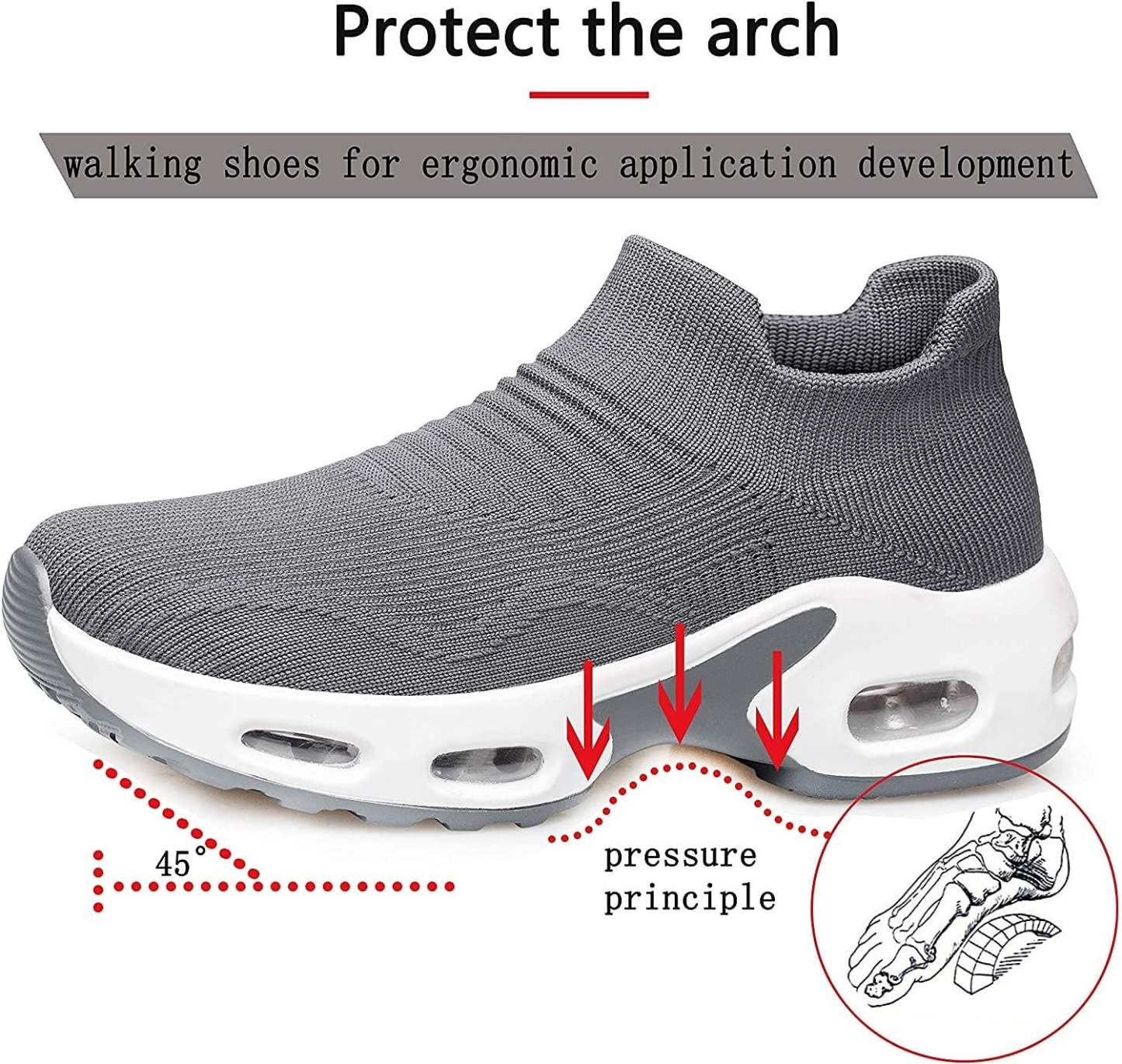 Orthopedic Women Walking Shoes