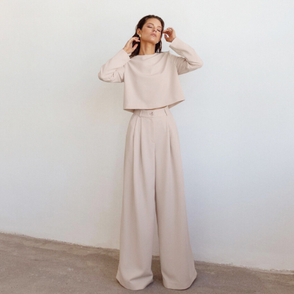 Plain Two Piece Palazzo Set