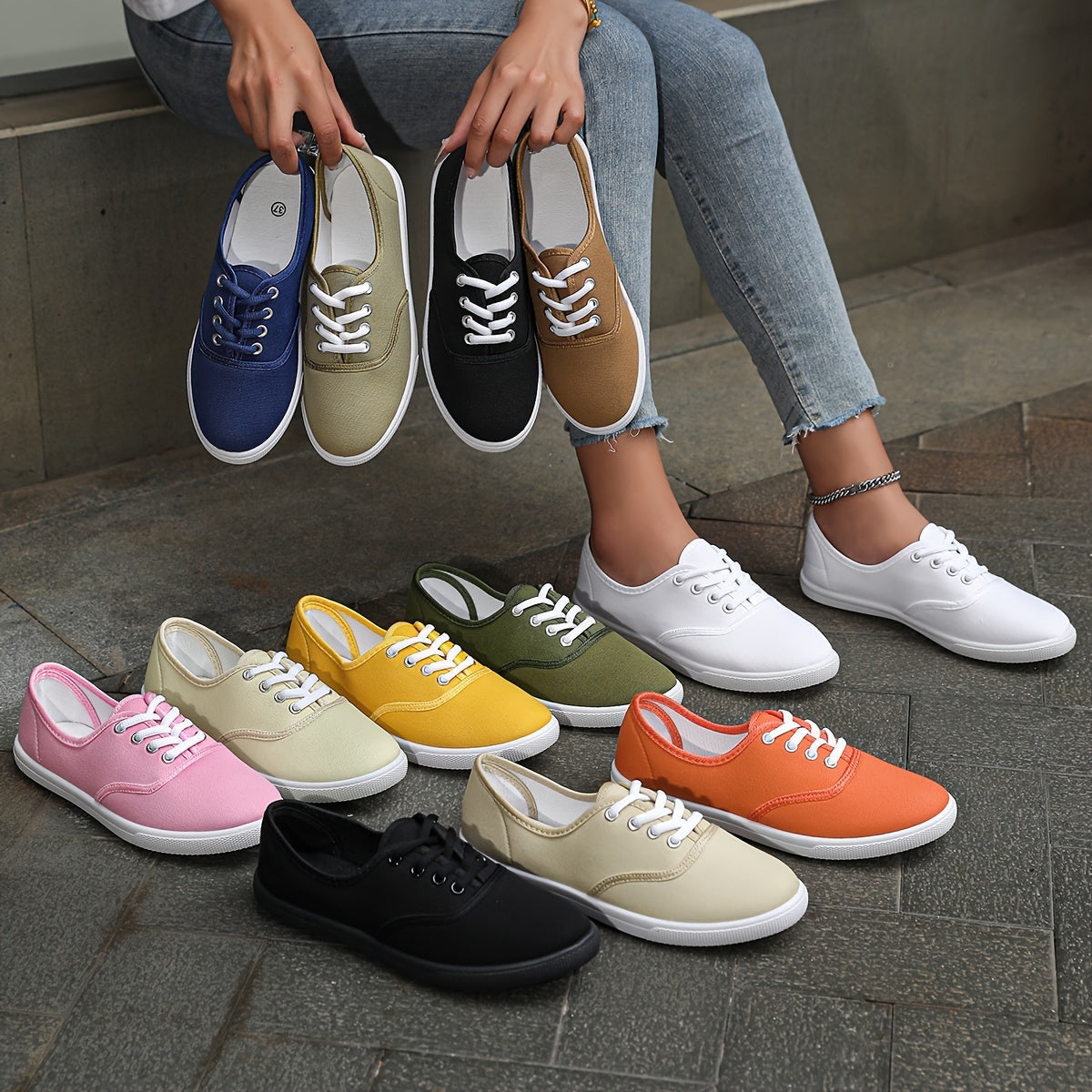 Comfortable and Stylish Canvas Sneakers for Women