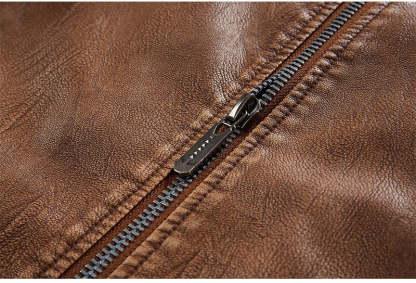 Leather Jacket With Fleece Lining