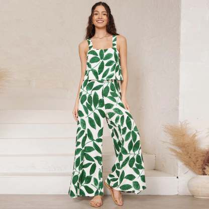 Flowy Summer Wide-Leg Jumpsuit