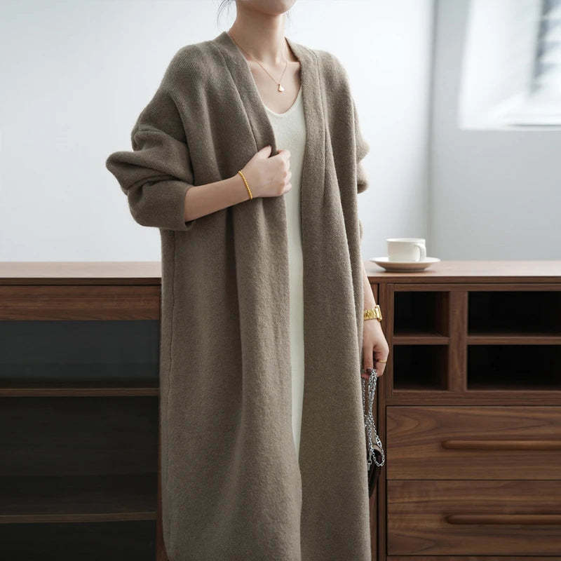 Elegance Solid Longline Cardie