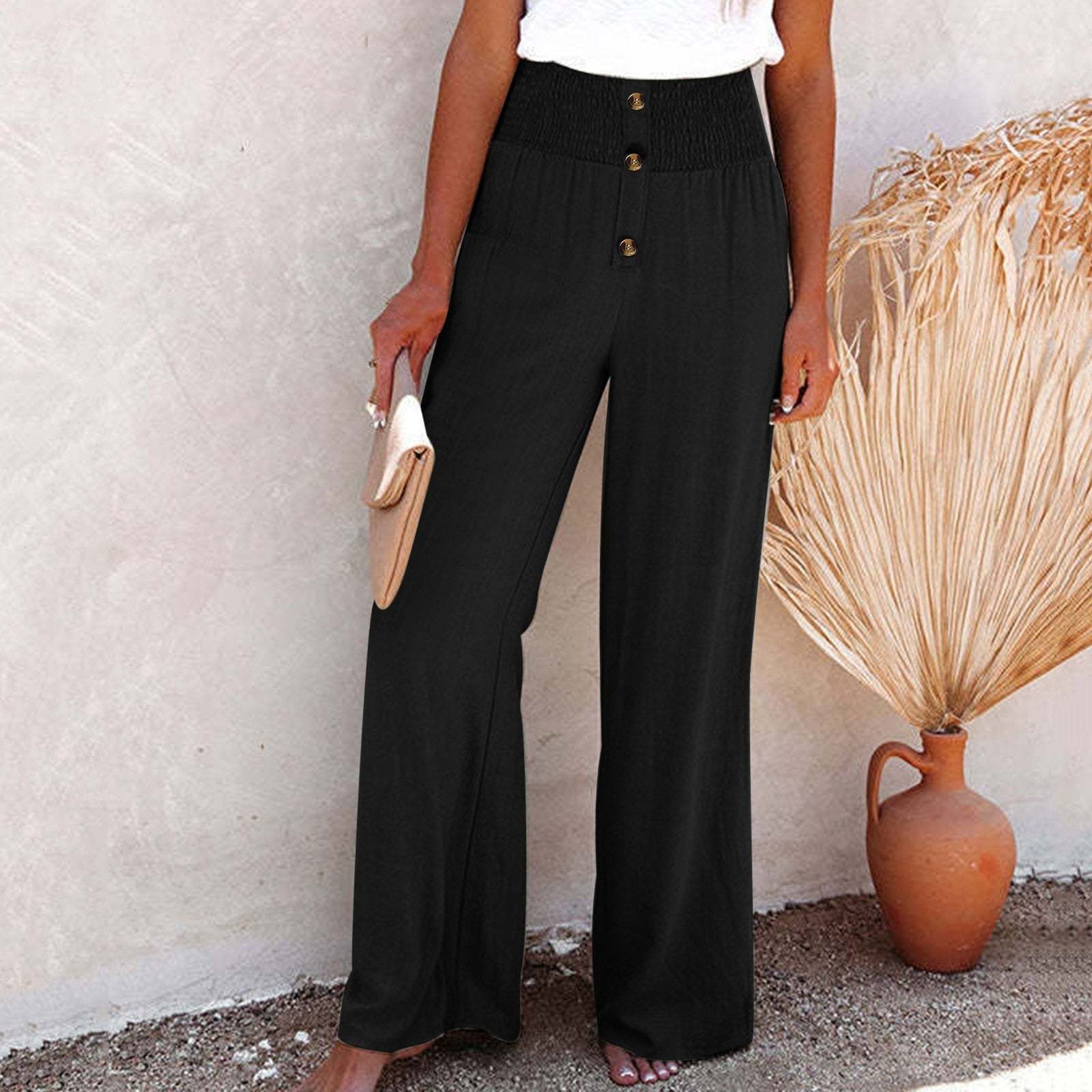 Linen Pants With High Waist