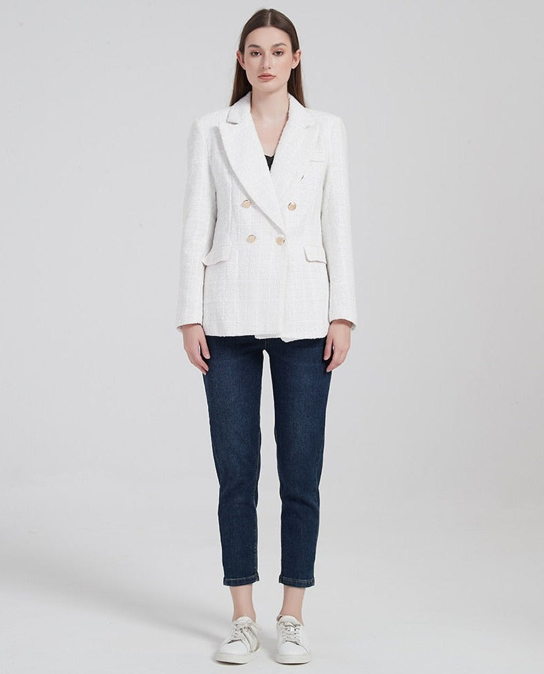 Breasted Blazer With Structure