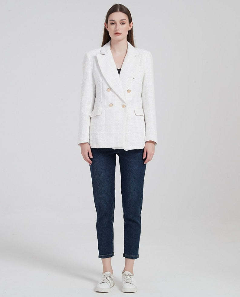 Breasted Blazer With Structure