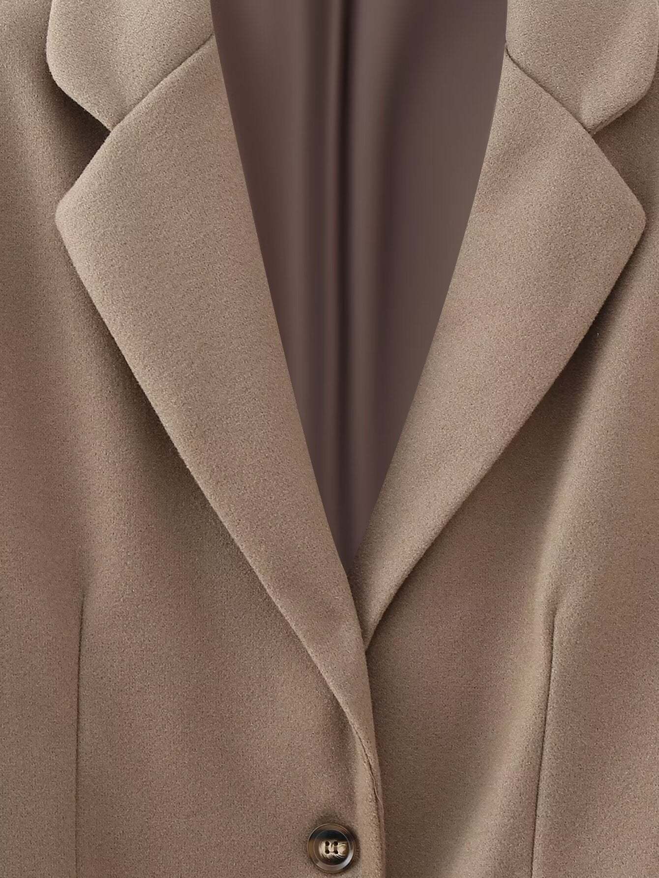 Fringe Accent Wool Blend Blazer