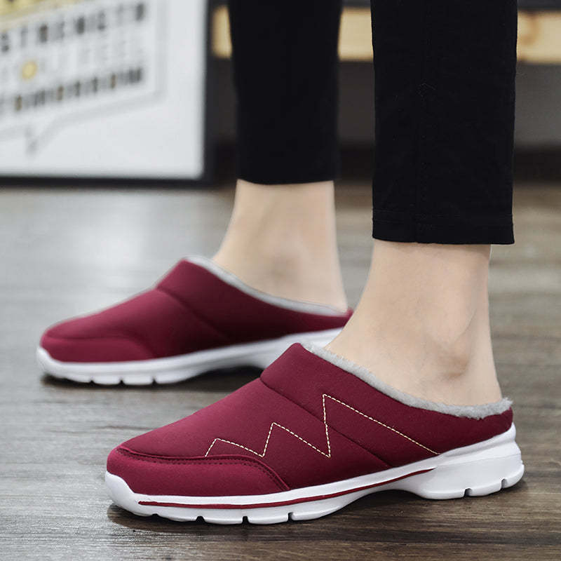 Women Plush Winter Shoes Light Home Fur Slippers