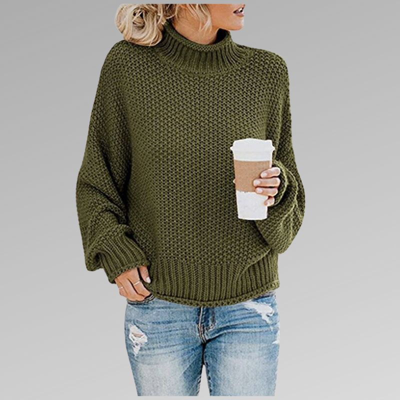 High Neck Knitted Sweater