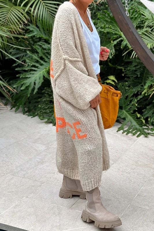 Long Knitted Cardigan