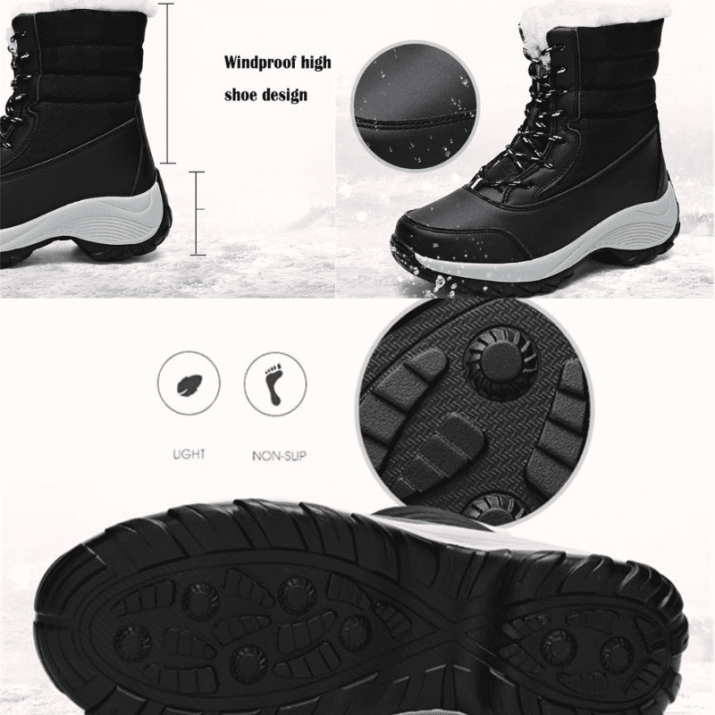 Orthopedic Women's Waterproof Winter Boots with Fur
