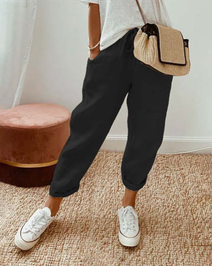 Anti-Sweat Luxe Linen Pants