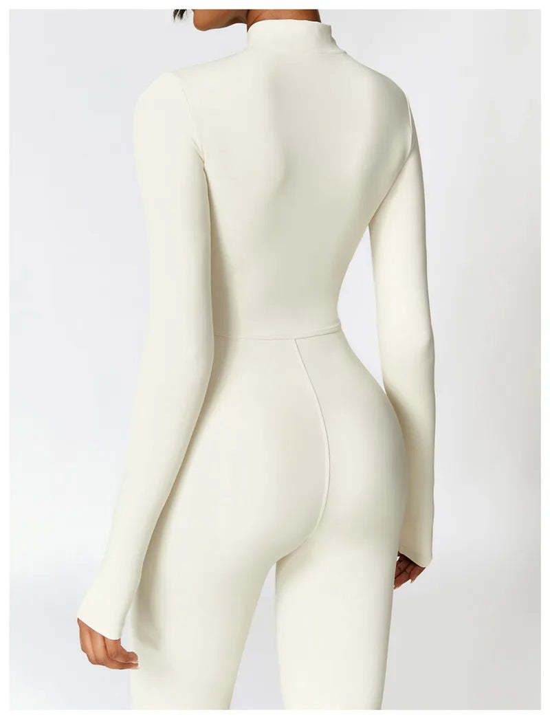 Sports Jumpsuit With Zipper