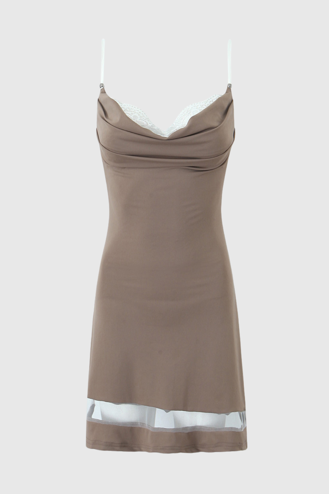 Patch Lace Mini Dress