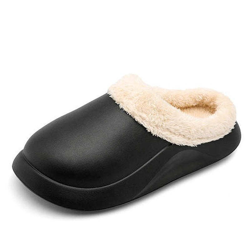 Waterproof Men Slippers Anti-slip Plush Home Footwear