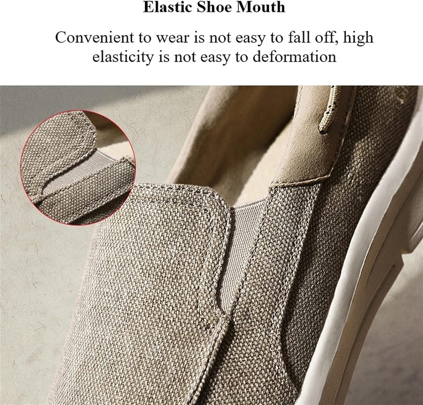 Men Orthopedic Loafers Breathable Canvas Shoes Lightweight Causal Comfortable Walking Shoes