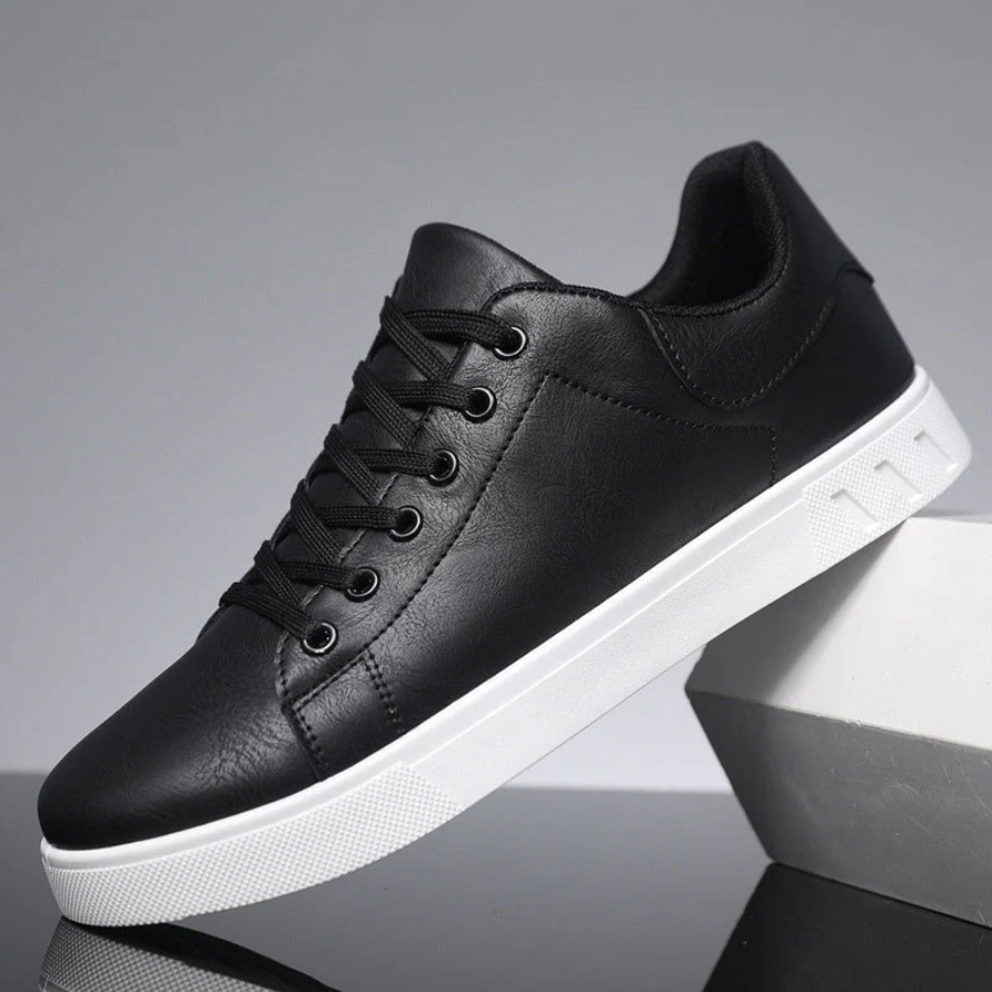 Men's Stylish Brown Leather Sneakers