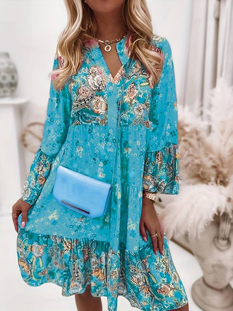 Dress with Floral Prints
