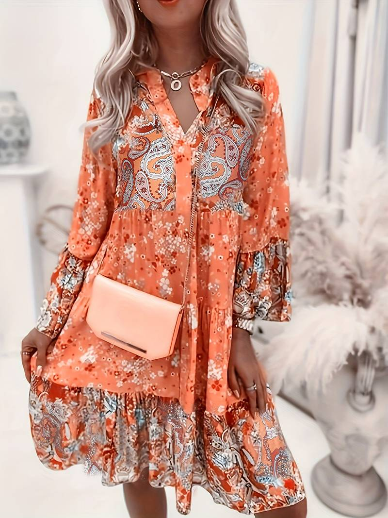 Dress with Floral Prints