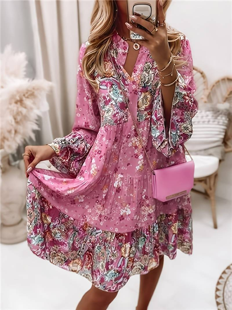 Dress with Floral Prints
