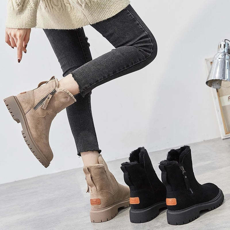 Orthopedic Snow Boots Women Warm Ankle Shoes