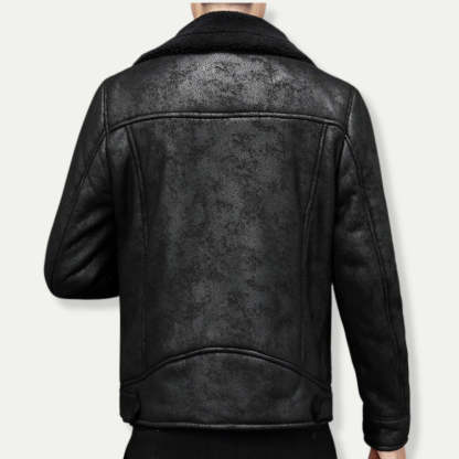 Suede Look Biker Jacket
