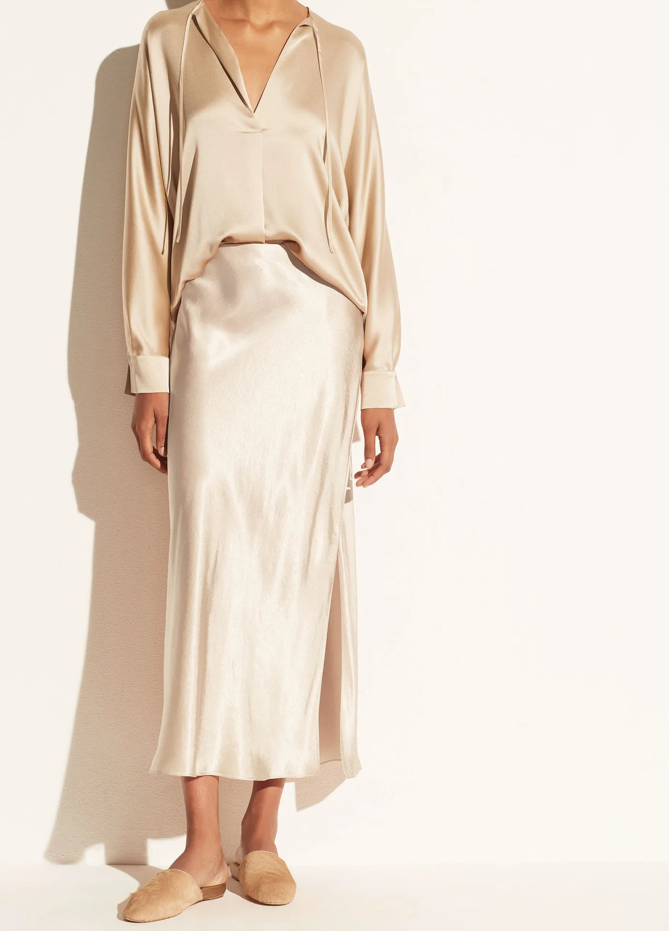 Side-Slit Maxi Skirt