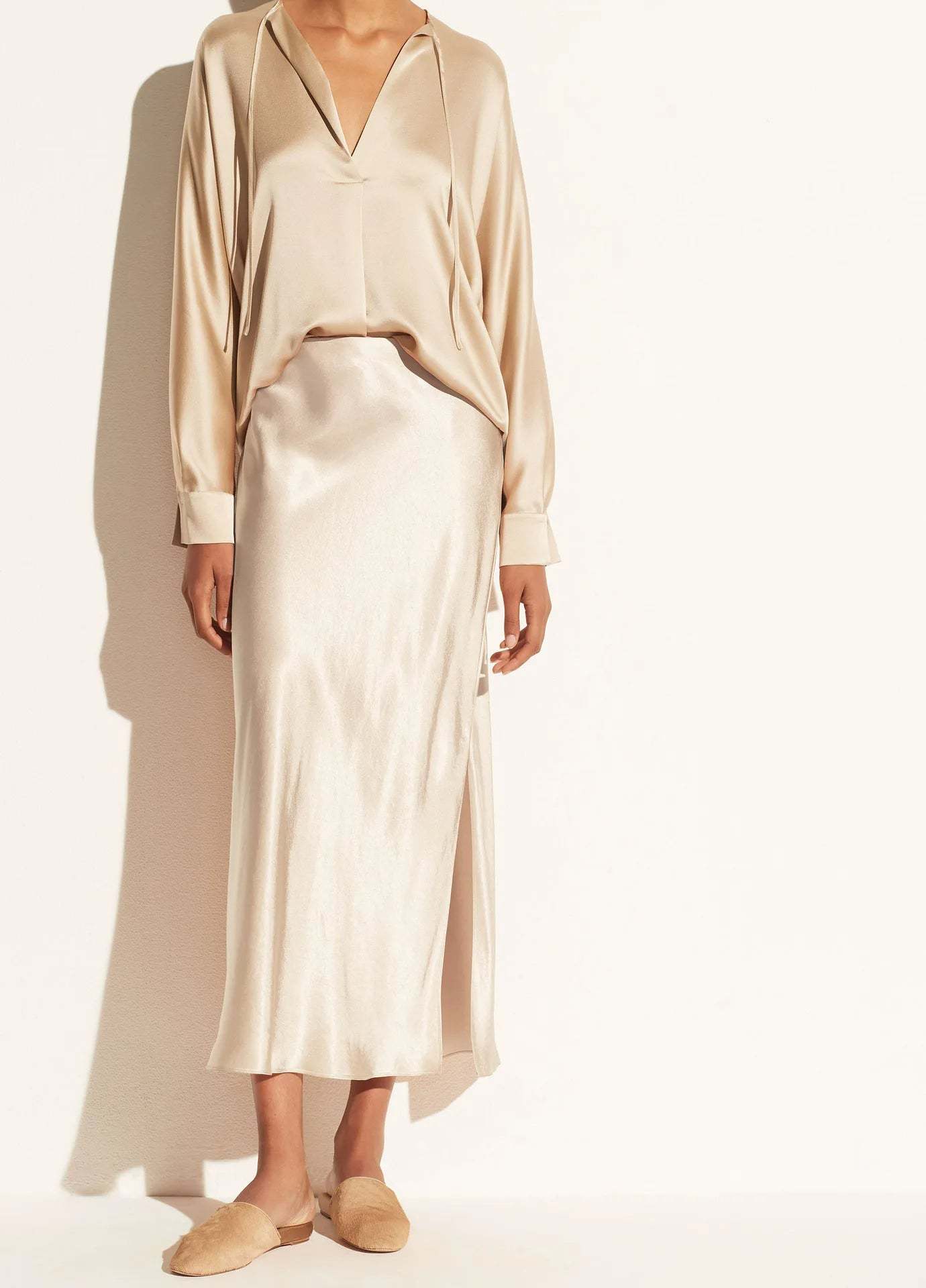 Side-Slit Maxi Skirt