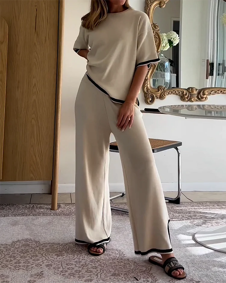Two Piece Set With Wide Legs