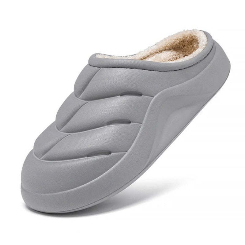 Women Waterproof Winter Slippers Plush Thick Sole