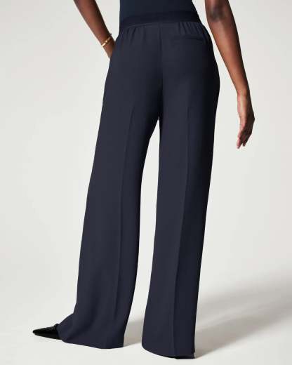Pleated Wide Leg Trousers