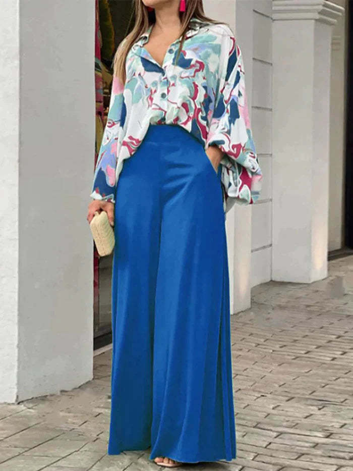 Two Piece Floral Women's Set
