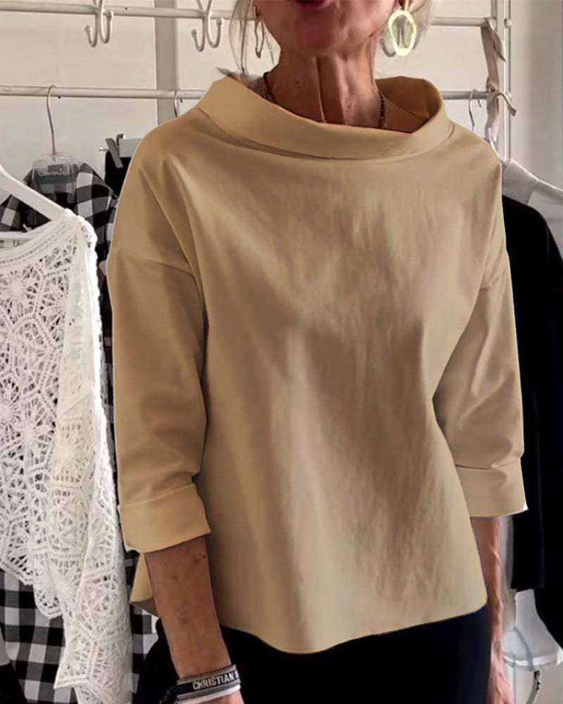 Elegant High-Collar Top for Women