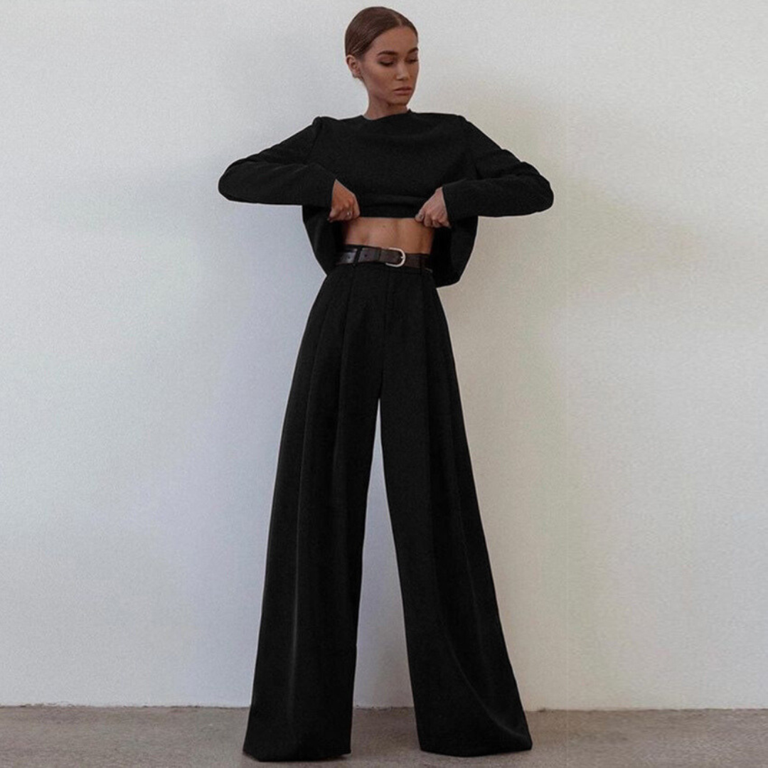 Plain Two Piece Palazzo Set