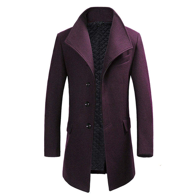 Men's Long Wool Coat