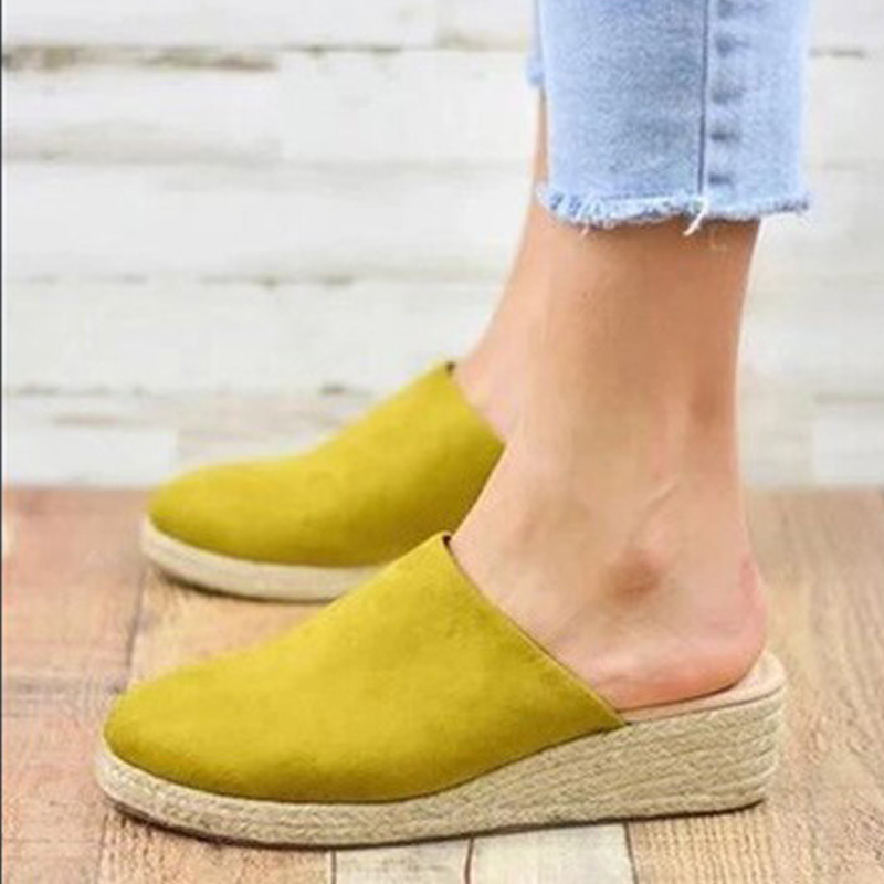 Women's Espadrilles Mule Wedges Platform Slip on Backless Sandals