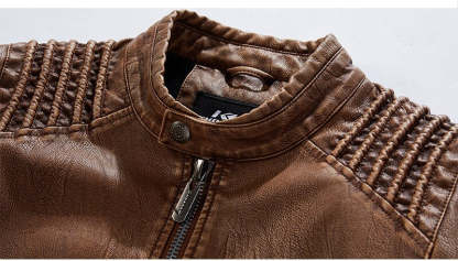 Leather Jacket With Fleece Lining