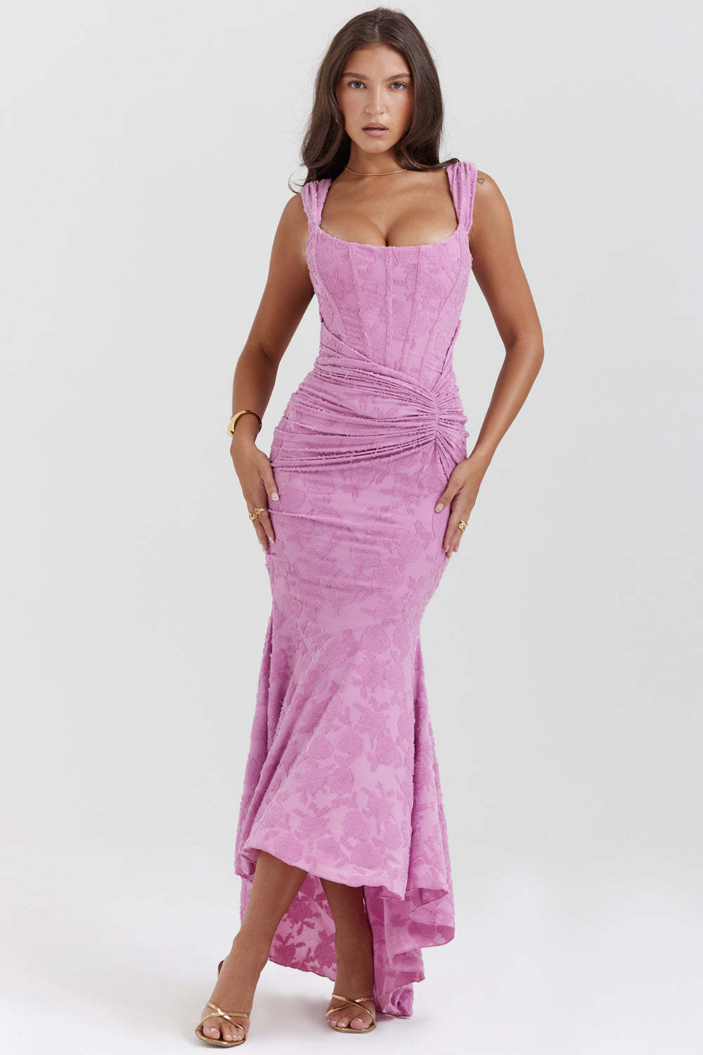 Elegant Asymmetrical Maxi Dress