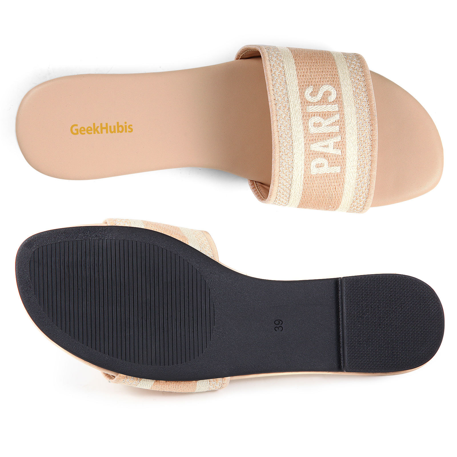 Casual Beach Flat Slide Sandal - PARIS