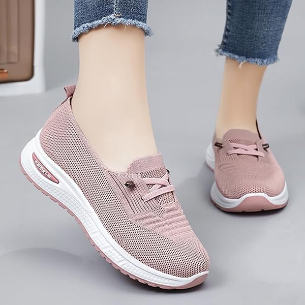 Women's Mesh Knitted Slip-On Casual Orthopedic Sneakers