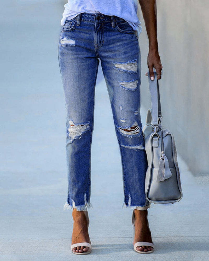 Comfortable Tattered Pants