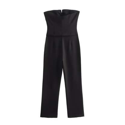 Elegant Strap w Detail Jumpsuit