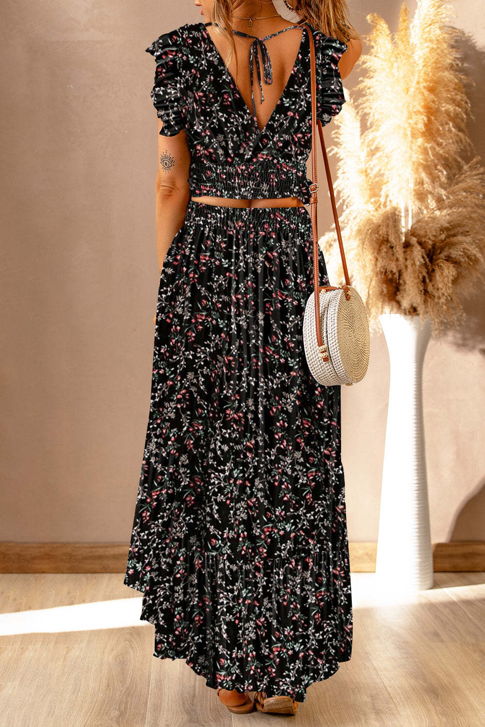 Hemian Split Maxi Dress