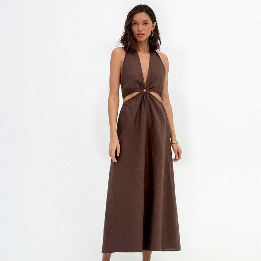 Linen Maxi Summer Dress