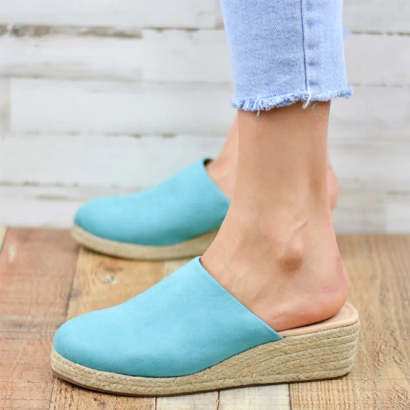 Women's Espadrilles Mule Wedges Platform Slip on Backless Sandals