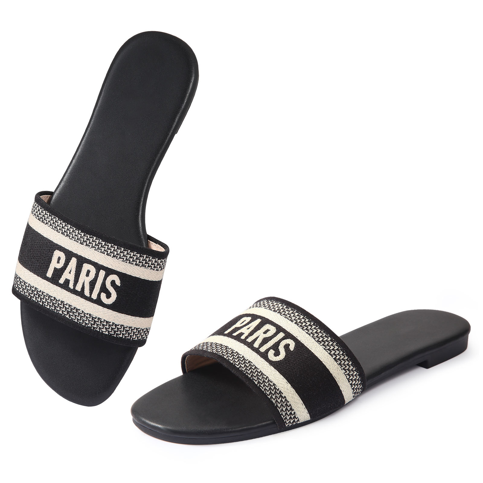 Women's Flat Sandals Casual Beach Sandals Slippers for Summer