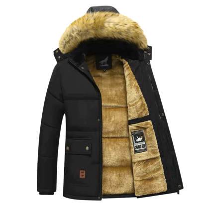 Winter Parka With Detachable Hood
