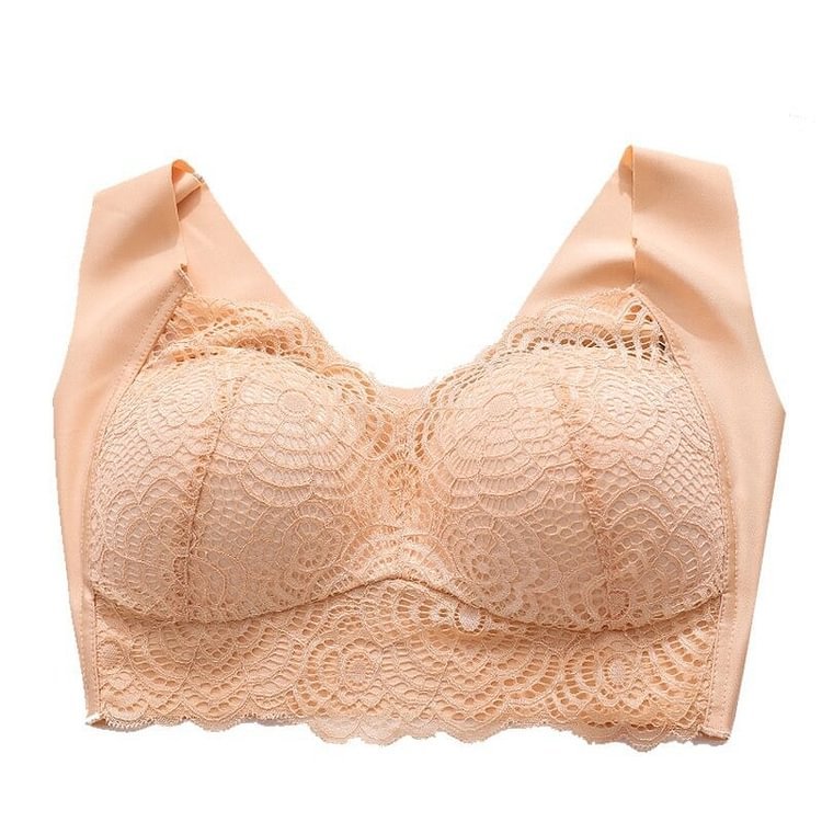 Bra For Women Ultimate Lift Stretch Full-Figure Seamless Lace Cut-Out Bra Plus Size