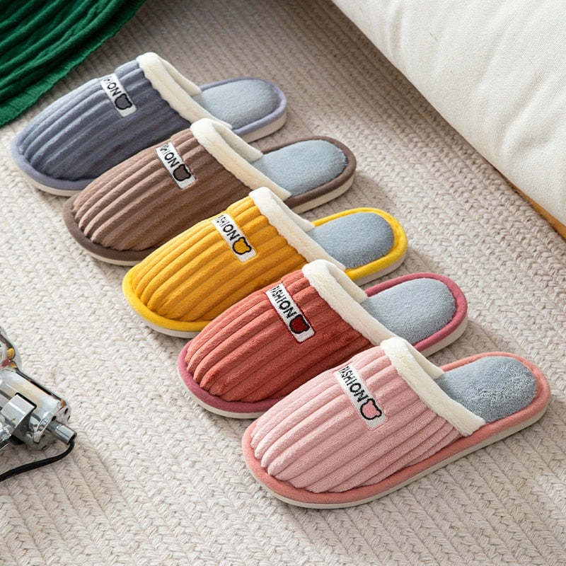 Women Cute Slippers Cushion Soft Plush Indoor Shoes