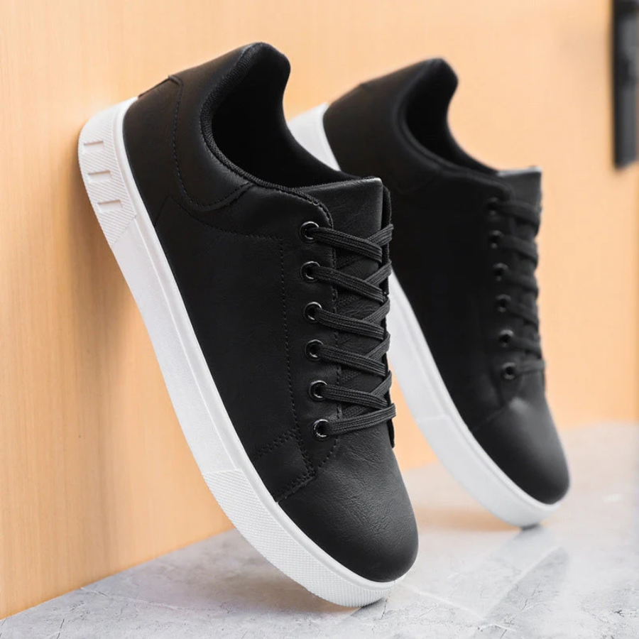 Men's Stylish Brown Leather Sneakers